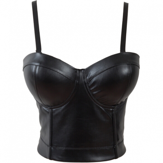 LEATHER FAUX CORCET
