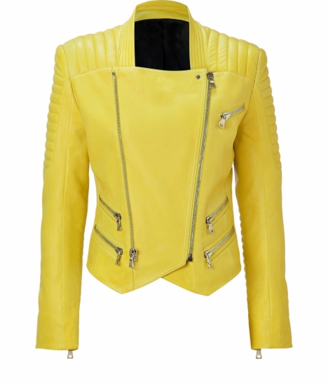 LEATHER WOMEN BIKER JACKET