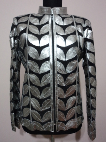 WOMEN LEATHER LEAF JACKET