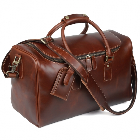 LEATHER DUFFLE BAG