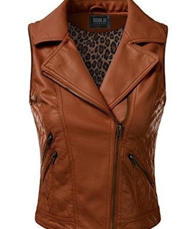 WOMEN FAUX LEATHER VEST