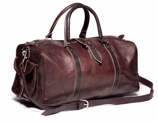 LEATHER DUFFLE BAG