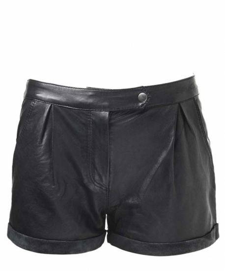 WOMEN LEATHER SHORT